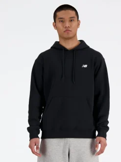 New Balance Black Mens Essential Fleece Hoodie