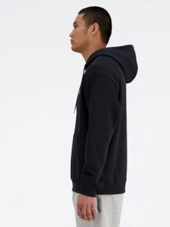 New Balance Black Mens Essential Fleece Hoodie