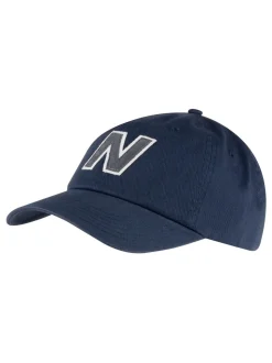 New Balance Blue 100% Cotton 6 Panel Block N Snapback Hat