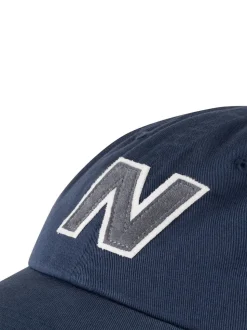 New Balance Blue 100% Cotton 6 Panel Block N Snapback Hat