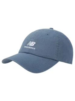 New Balance Blue 6 Panel Flying NB Stacked Logo Hat