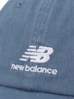 New Balance Blue 6 Panel Flying NB Stacked Logo Hat