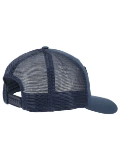 New Balance Blue Stacked Patch Logo Trucker 100% Cotton Hat