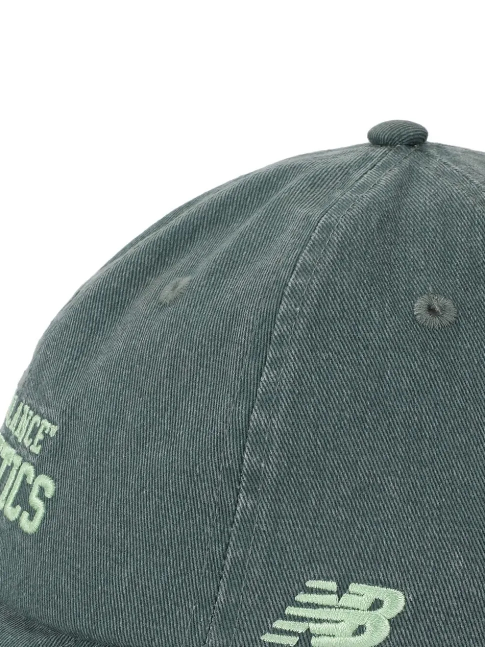 New Balance Green 6 Panel Athletics 100% Cotton Hat