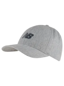 New Balance Grey 100% Cotton 6 Panel Structured Snapback Hat