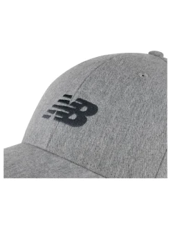 New Balance Grey 100% Cotton 6 Panel Structured Snapback Hat