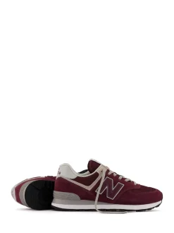 New Balance Red/White Mens 574 Trainers