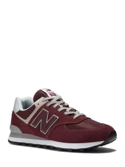 New Balance Red/White Mens 574 Trainers