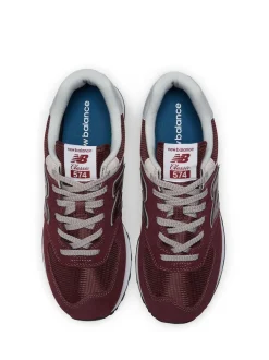 New Balance Red/White Mens 574 Trainers