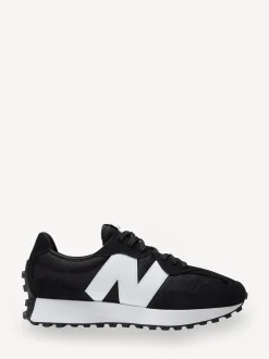 New Balance White/Black Mens 327 Trainers