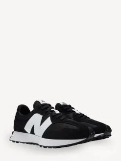 New Balance White/Black Mens 327 Trainers