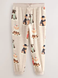 Oatmeal Hamish The Highland Cow Matching Family Christmas Pyjamas