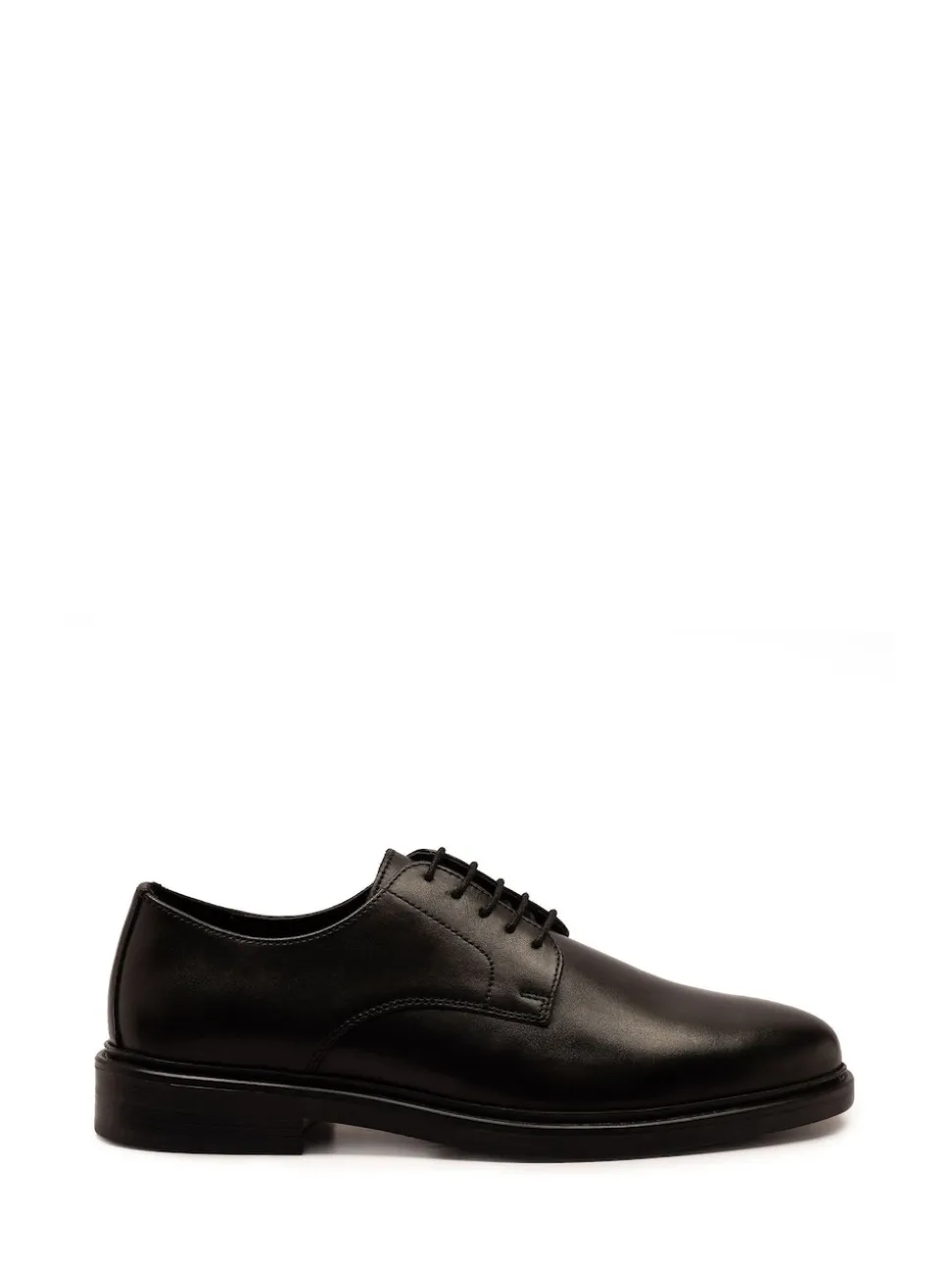 Off The Hook Black Bourne Leather Lace-Up Derby Shoes