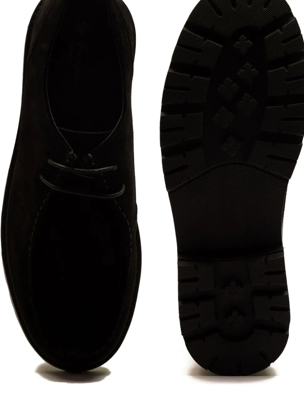 Off The Hook Black Jovi Casual Lace-Up Suede Leather Boat Shoes