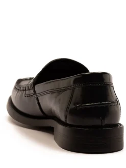 Off The Hook Black Monro Loafer Formal Casual Slip-On Leather Shoes