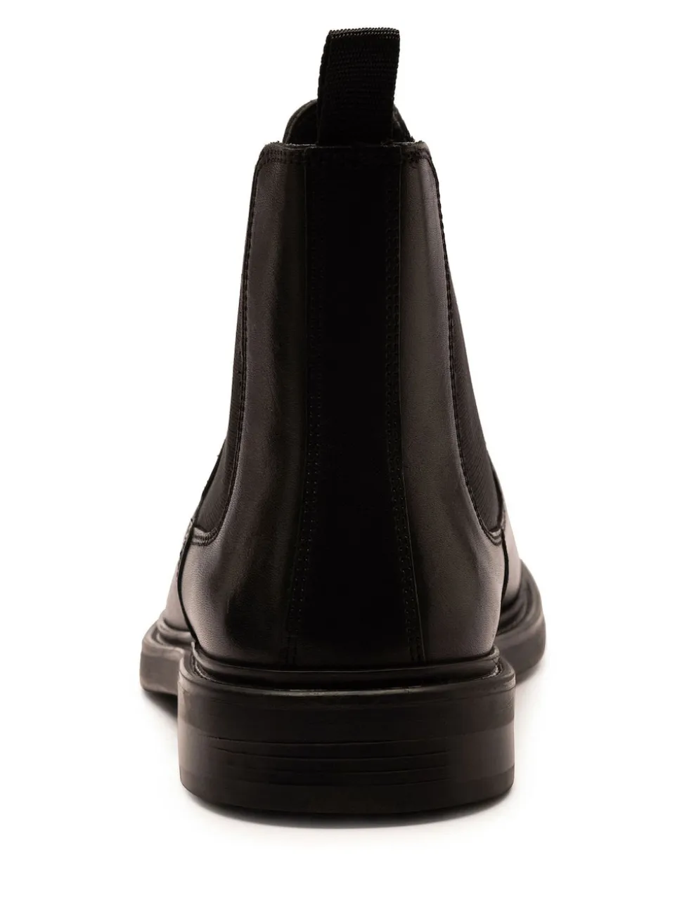 Off The Hook Black Torrance Leather Slip-On Chelsea Boots