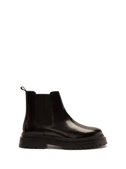 Off The Hook Black Turner Leather Chelsea Boots
