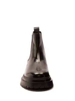 Off The Hook Black Turner Leather Chelsea Boots