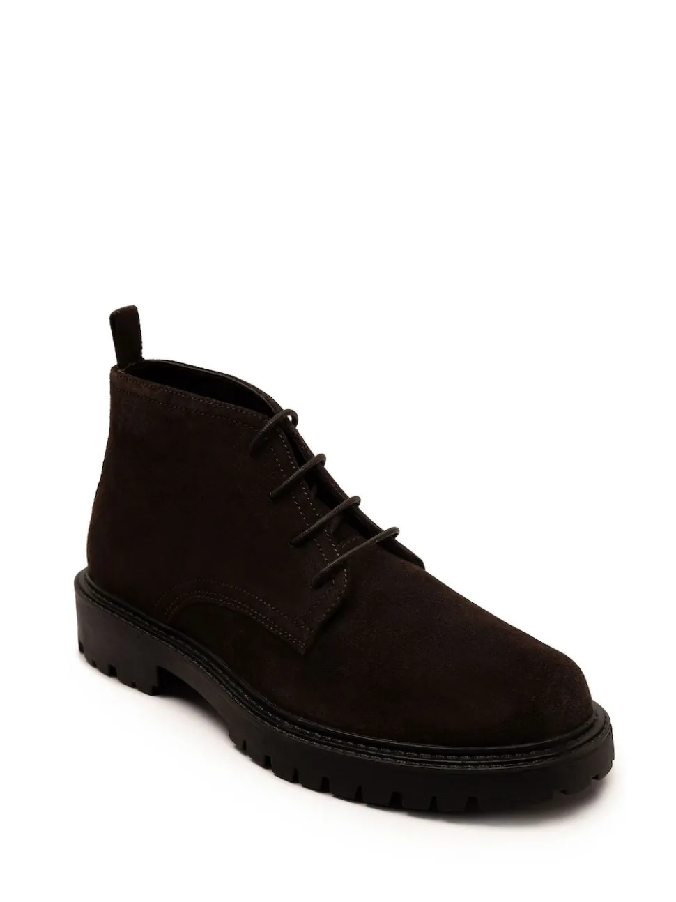 Off The Hook Brown Axel Suede Chukka Ankle Lace Up Boots