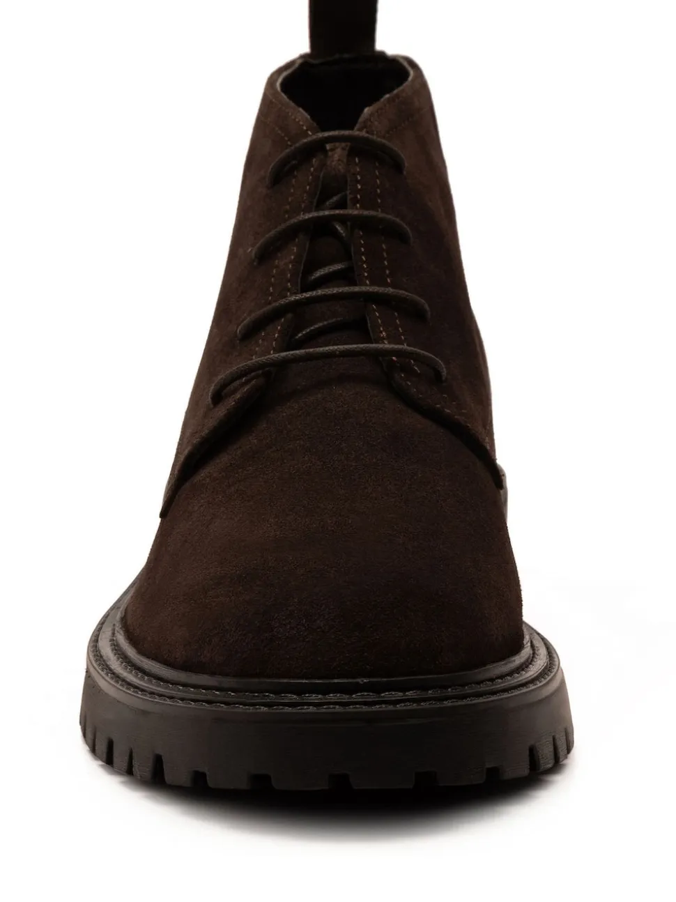 Off The Hook Brown Axel Suede Chukka Ankle Lace Up Boots