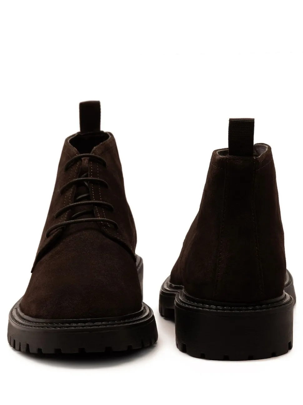 Off The Hook Brown Axel Suede Chukka Ankle Lace Up Boots