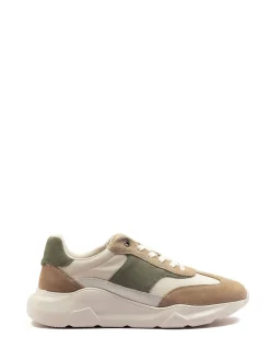 Off The Hook Brown Collins Casual Lace-Up Leather Trainers