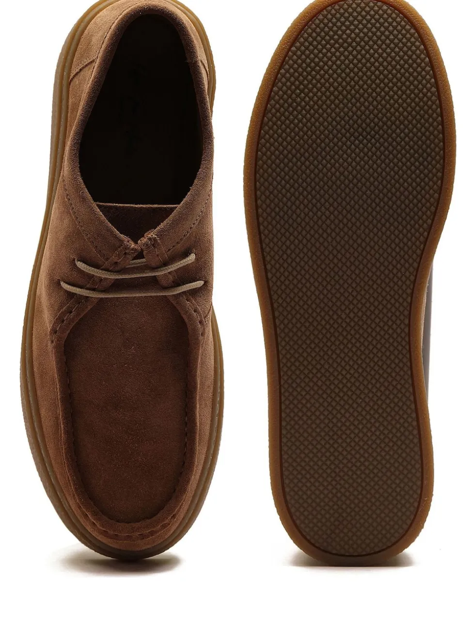 Off The Hook Brown Els Suede Leather Casual Lace-Up Boat Shoes