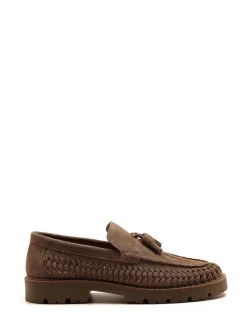 Off The Hook Brown Floyd Loafers Tassel Formal Casual Slip On Leather Shoes