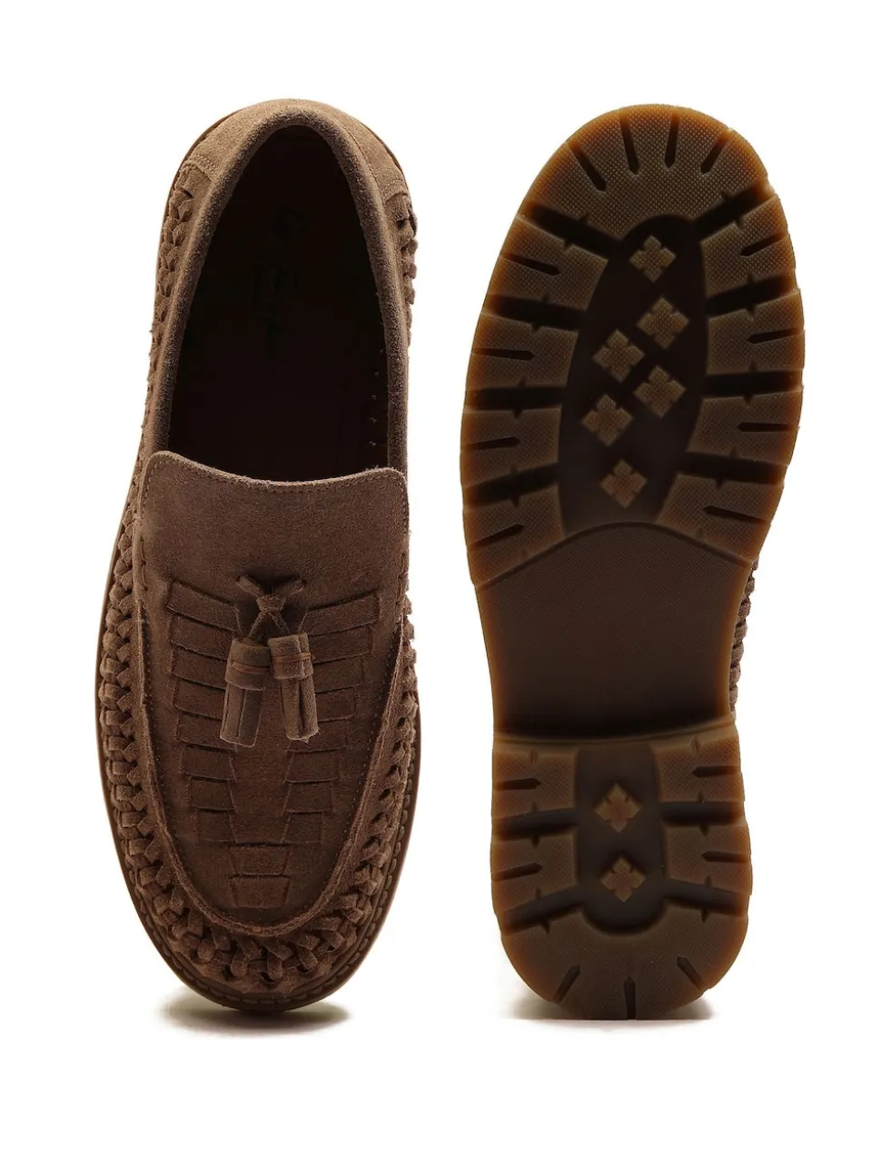 Off The Hook Brown Floyd Loafers Tassel Formal Casual Slip On Leather Shoes