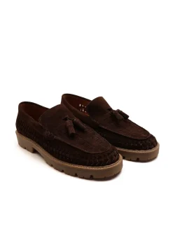 Off The Hook Brown Floyd Loafers Tassel Formal Casual Slip On Leather Shoes
