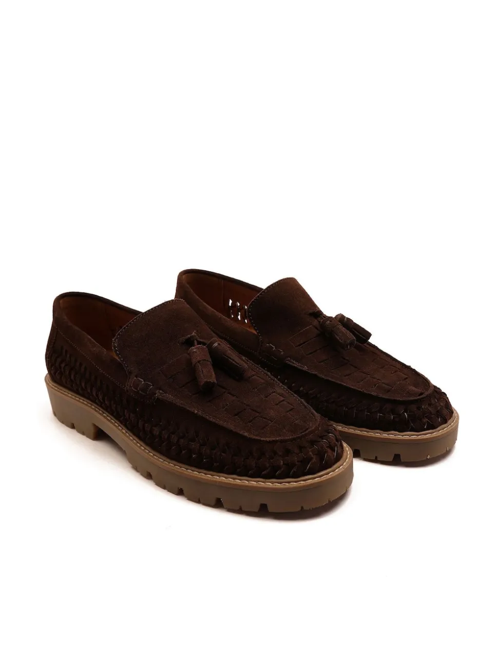 Off The Hook Brown Floyd Loafers Tassel Formal Casual Slip On Leather Shoes