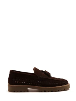 Off The Hook Brown Floyd Loafers Tassel Formal Casual Slip On Leather Shoes