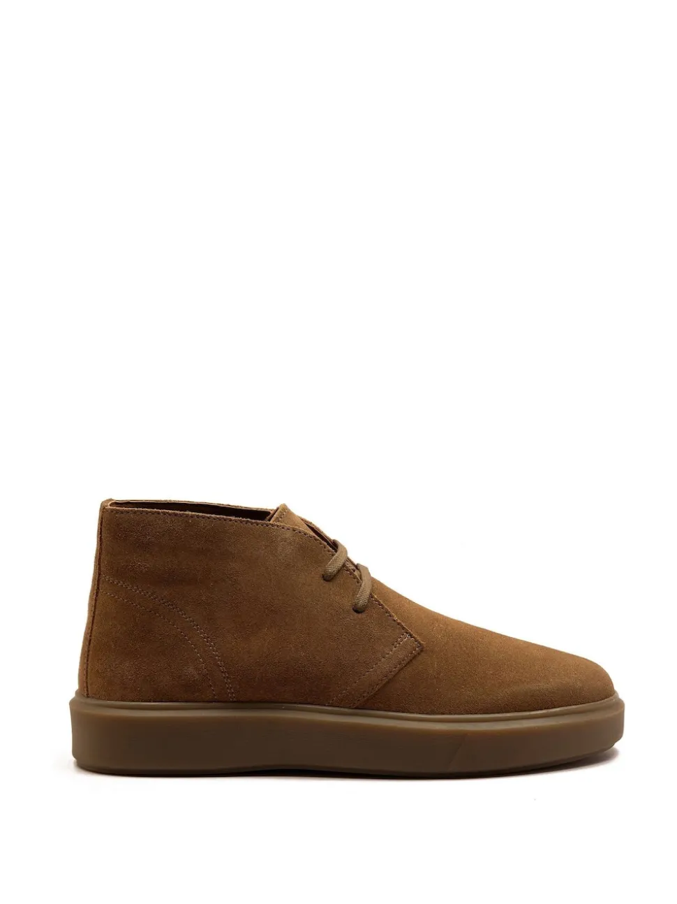 Off The Hook Brown Jethro Suede Leather Casual Lace-Up Chukka Boots
