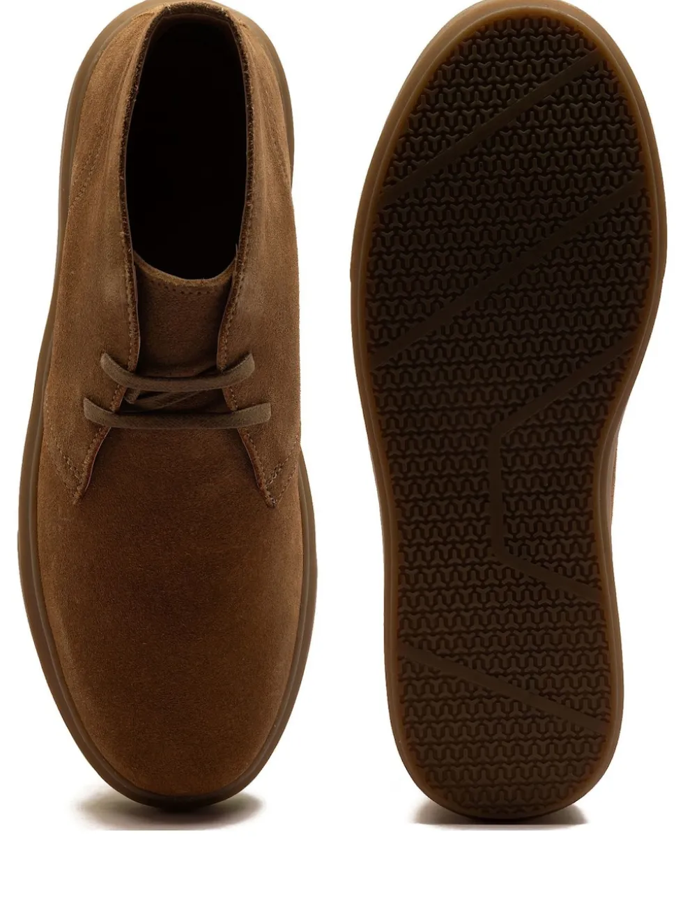 Off The Hook Brown Jethro Suede Leather Casual Lace-Up Chukka Boots