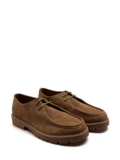 Off The Hook Brown Jovi Casual Lace-Up Suede Leather Boat Shoes