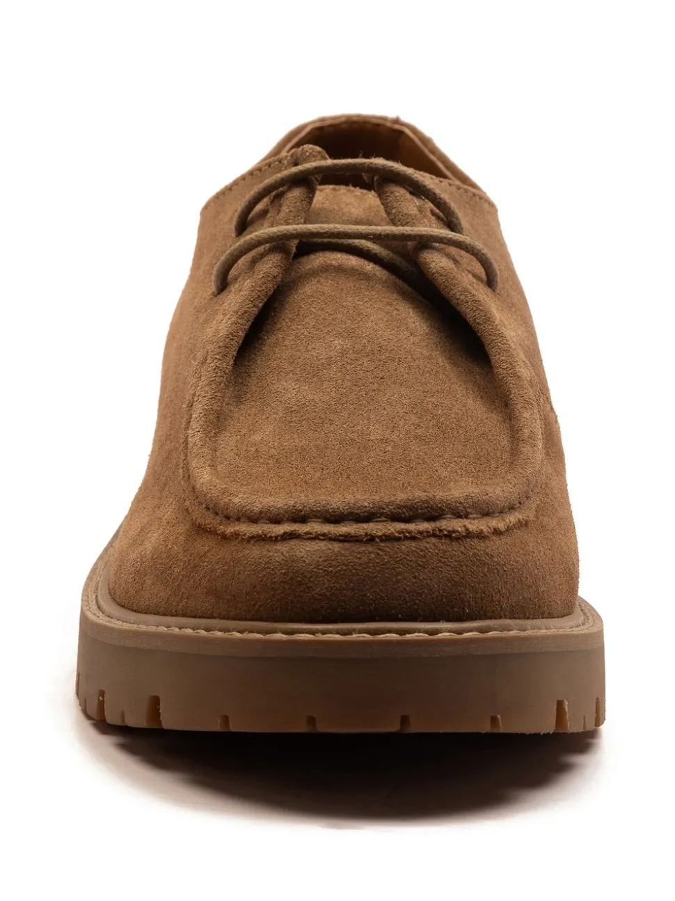 Off The Hook Brown Jovi Casual Lace-Up Suede Leather Boat Shoes
