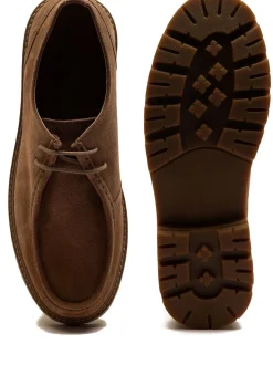 Off The Hook Brown Jovi Casual Lace-Up Suede Leather Boat Shoes