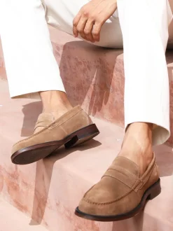 Off The Hook Brown Monro Loafer Formal Casual Slip-On Leather Shoes