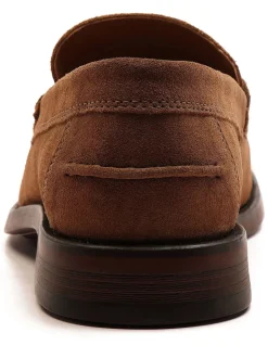 Off The Hook Brown Monro Loafer Formal Casual Slip-On Leather Shoes