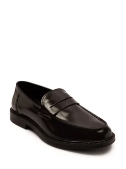 Off The Hook Brown Perry Loafer Smooth Leather Shoes