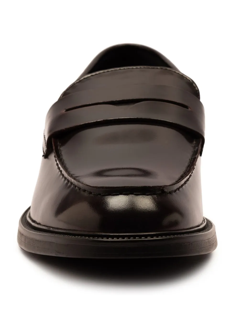 Off The Hook Brown Perry Loafer Smooth Leather Shoes