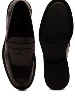 Off The Hook Brown Perry Loafer Smooth Leather Shoes