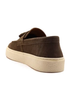 Off The Hook Green Rory Loafers Tassel Casual Slip On Suede Leather Shoes