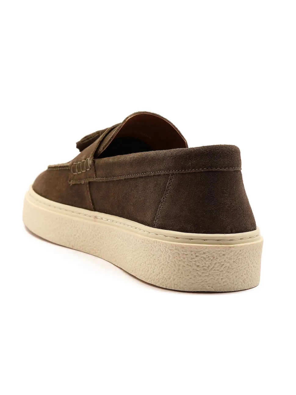 Off The Hook Green Rory Loafers Tassel Casual Slip On Suede Leather Shoes