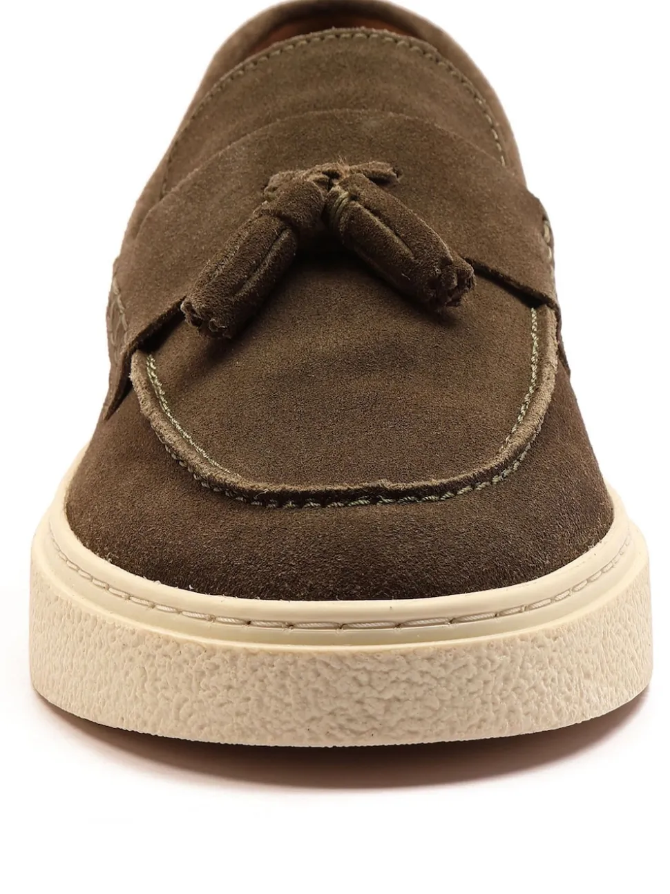 Off The Hook Green Rory Loafers Tassel Casual Slip On Suede Leather Shoes