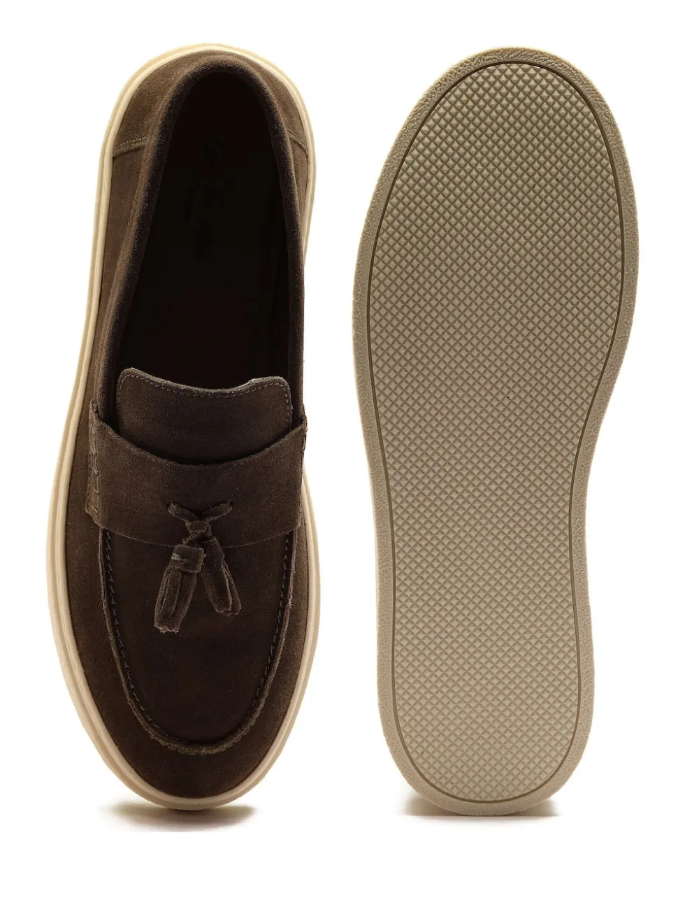 Off The Hook Green Rory Loafers Tassel Casual Slip On Suede Leather Shoes