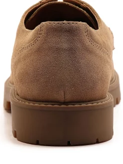 Off The Hook Light Brown Harvey Suede Leather Casual Lace-Up Boat Shoes