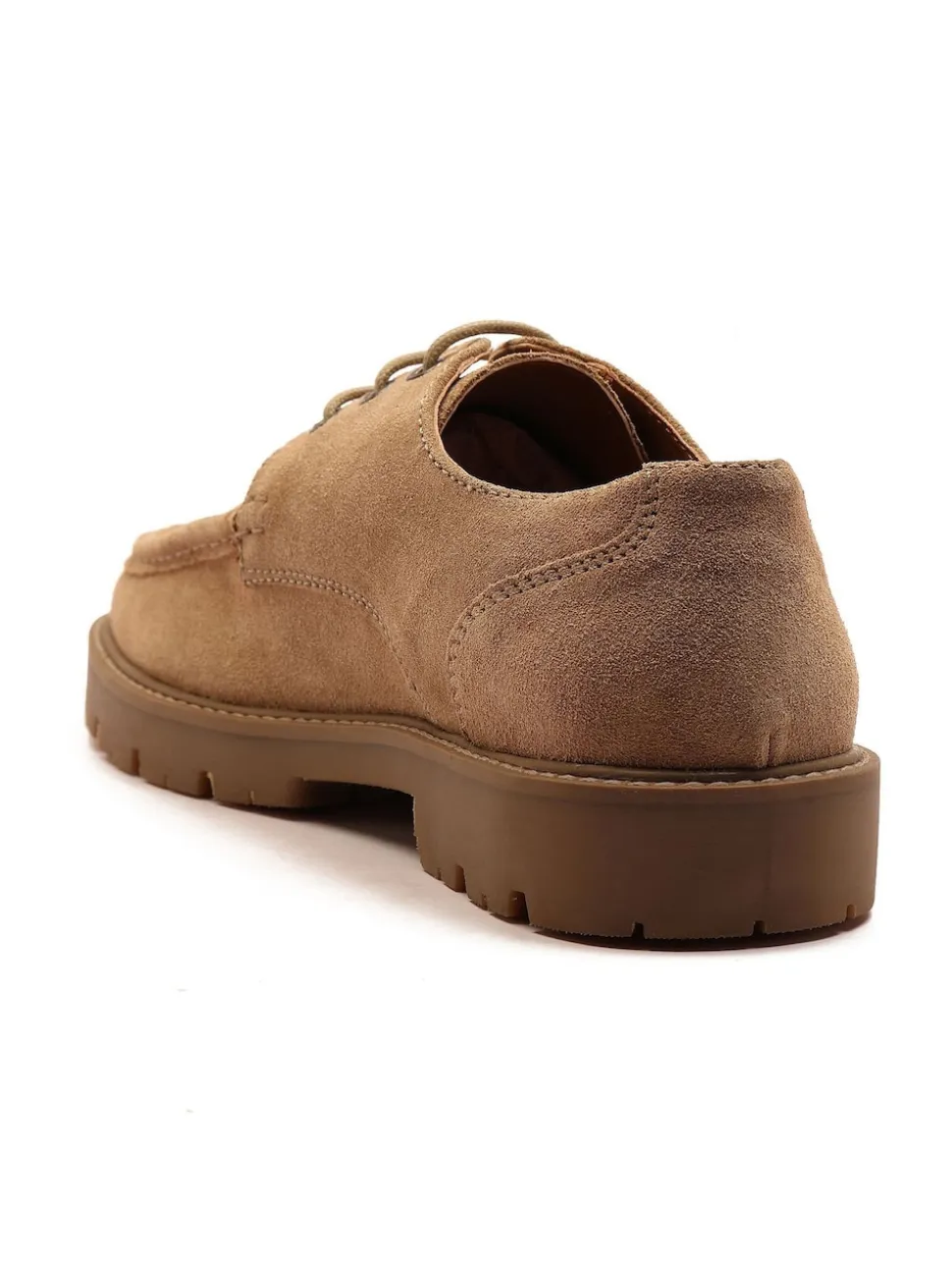 Off The Hook Light Brown Harvey Suede Leather Casual Lace-Up Boat Shoes