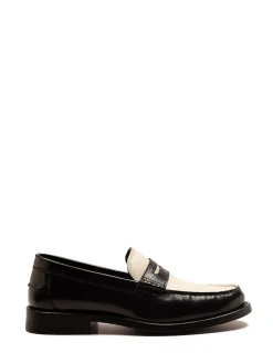 Off The Hook White Monro Loafer Formal Casual Slip-On Leather Shoes