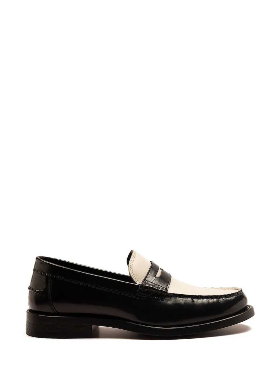 Off The Hook White Monro Loafer Formal Casual Slip-On Leather Shoes